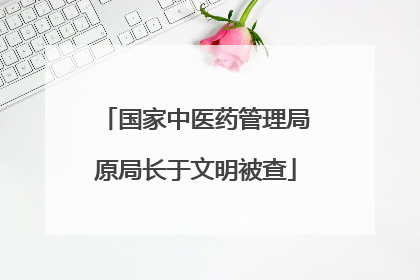 国家中医药管理局原局长于文明被查