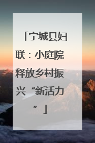 宁城县妇联：小庭院释放乡村振兴“新活力”