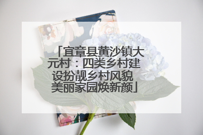 宜章县黄沙镇大元村：四类乡村建设扮靓乡村风貌 美丽家园焕新颜