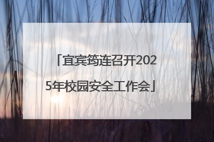 宜宾筠连召开2025年校园安全工作会