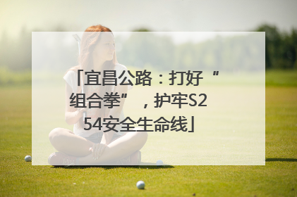 宜昌公路：打好“组合拳”，护牢S254安全生命线