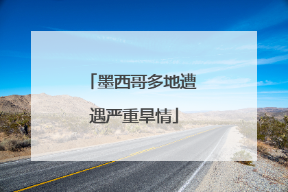 墨西哥多地遭遇严重旱情