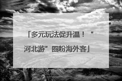 多元玩法促升温！“河北游”圈粉海外客