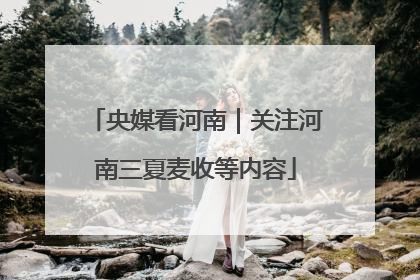 央媒看河南｜关注河南三夏麦收等内容