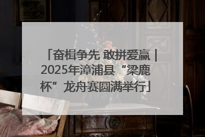 奋楫争先 敢拼爱赢｜2025年漳浦县“梁鹿杯”龙舟赛圆满举行