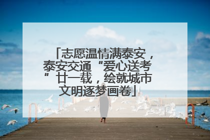 志愿温情满泰安，泰安交通“爱心送考”廿一载，绘就城市文明逐梦画卷