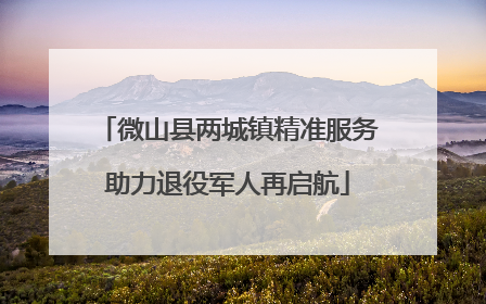 微山县两城镇精准服务助力退役军人再启航