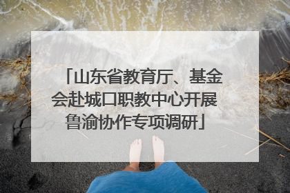 山东省教育厅、基金会赴城口职教中心开展鲁渝协作专项调研