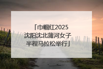 巾帼红2025沈阳沈北蒲河女子半程马拉松举行