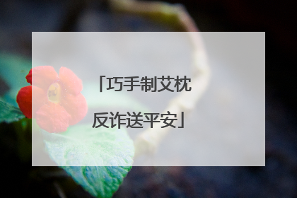 巧手制艾枕 反诈送平安