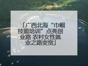 广西北海“巾帼技能培训”点亮创业路 农村女性就业之路变宽