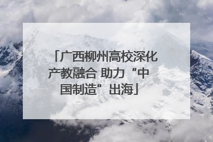 广西柳州高校深化产教融合 助力“中国制造”出海