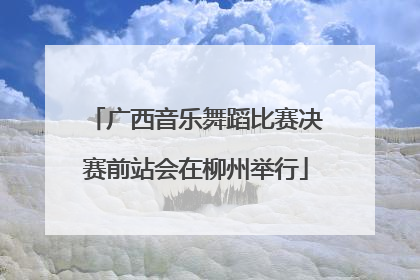 广西音乐舞蹈比赛决赛前站会在柳州举行