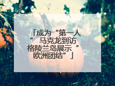成为“第一人” 马克龙到访格陵兰岛展示“欧洲团结”