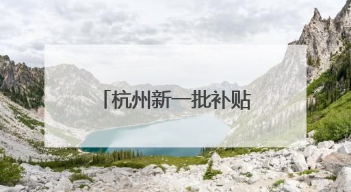 杭州新一批补贴、消费券来了！包括手机、平板等