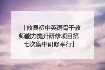 攸县初中英语骨干教师能力提升研修项目第七次集中研修举行