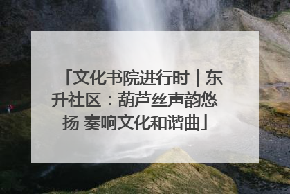 文化书院进行时｜东升社区：葫芦丝声韵悠扬 奏响文化和谐曲