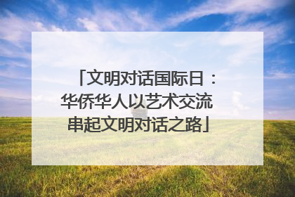 文明对话国际日：华侨华人以艺术交流串起文明对话之路