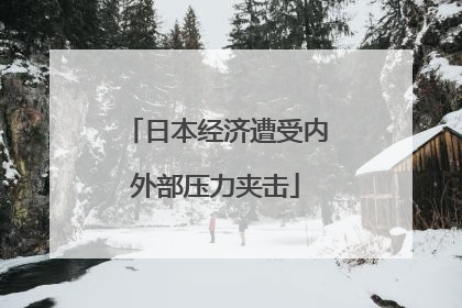日本经济遭受内外部压力夹击