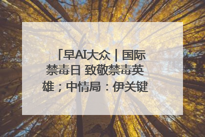 早AI大众｜国际禁毒日 致敬禁毒英雄；中情局：伊关键核设施被摧毁
