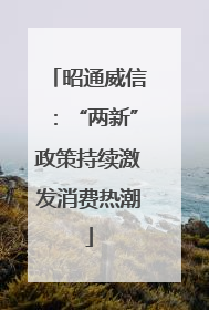 昭通威信：“两新”政策持续激发消费热潮