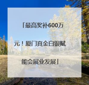 最高奖补600万元！厦门真金白银赋能会展业发展