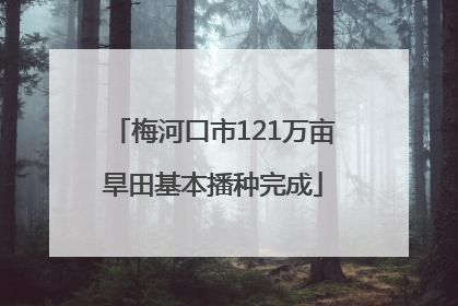 梅河口市121万亩旱田基本播种完成