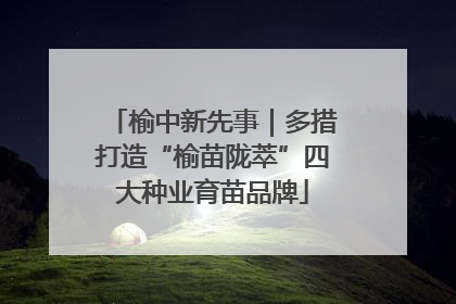 榆中新先事｜多措打造“榆苗陇萃”四大种业育苗品牌