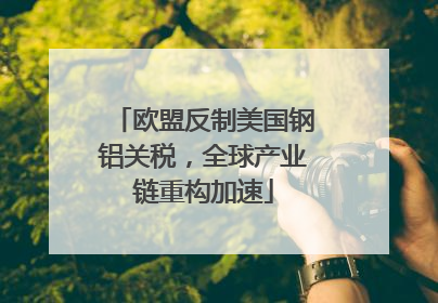 欧盟反制美国钢铝关税，全球产业链重构加速