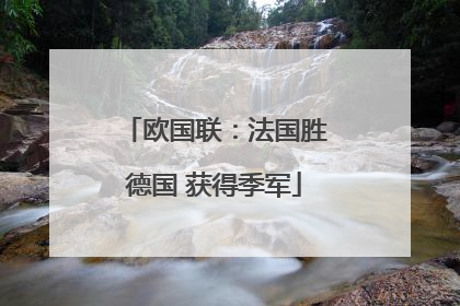 欧国联：法国胜德国 获得季军