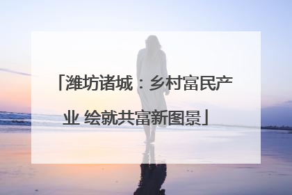 潍坊诸城：乡村富民产业 绘就共富新图景
