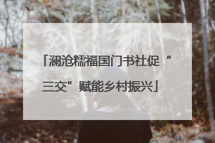 澜沧糯福国门书社促“三交”赋能乡村振兴