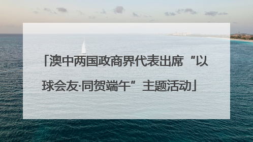 澳中两国政商界代表出席“以球会友·同贺端午”主题活动