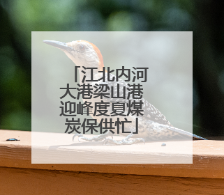 江北内河大港梁山港迎峰度夏煤炭保供忙
