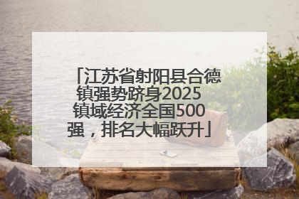 江苏省射阳县合德镇强势跻身2025镇域经济全国500强，排名大幅跃升