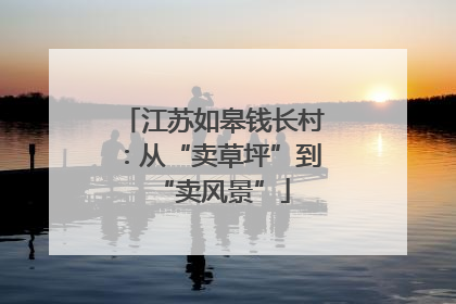 江苏如皋钱长村：从“卖草坪”到“卖风景”