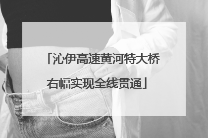 沁伊高速黄河特大桥右幅实现全线贯通