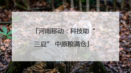 河南移动：科技助“三夏” 中原粮满仓