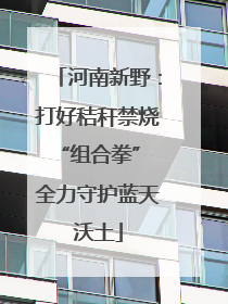 河南新野：打好秸秆禁烧“组合拳” 全力守护蓝天沃土
