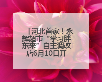 河北首家！永辉超市“学习胖东来”自主调改店6月10日开门迎客