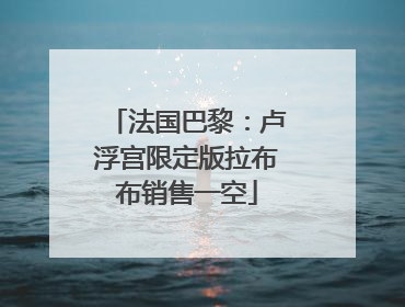 法国巴黎：卢浮宫限定版拉布布销售一空