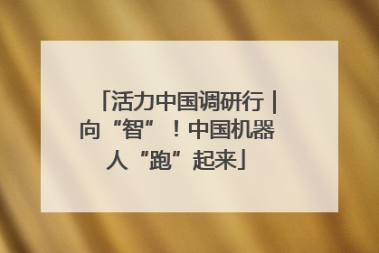 活力中国调研行｜向“智”！中国机器人“跑”起来