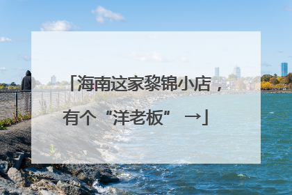 海南这家黎锦小店，有个“洋老板” →