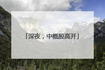 深夜，中概股高开
