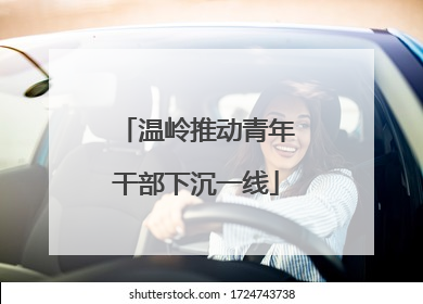 温岭推动青年干部下沉一线