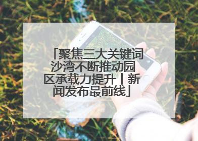 聚焦三大关键词 沙湾不断推动园区承载力提升丨新闻发布最前线