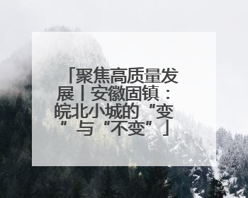 聚焦高质量发展丨安徽固镇：皖北小城的“变”与“不变”