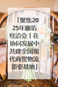聚焦2025年廊坊经洽会丨在协同发展中共建全国现代商贸物流重要基地