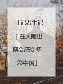 记者手记｜在大阪世博会感受多彩中国