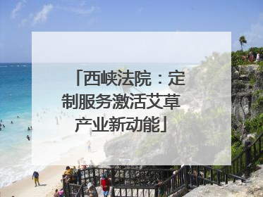 西峡法院：定制服务激活艾草产业新动能